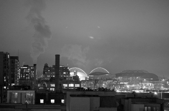 Seattle Waterfront in Black & White