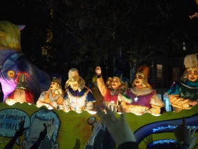 Mardi Gras 2016. Krewe of Hermes, D'Etat and Morpheous. New Orleans, LA.